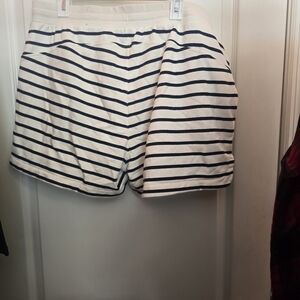 Striped White and Black Shorts Ralph Lauren